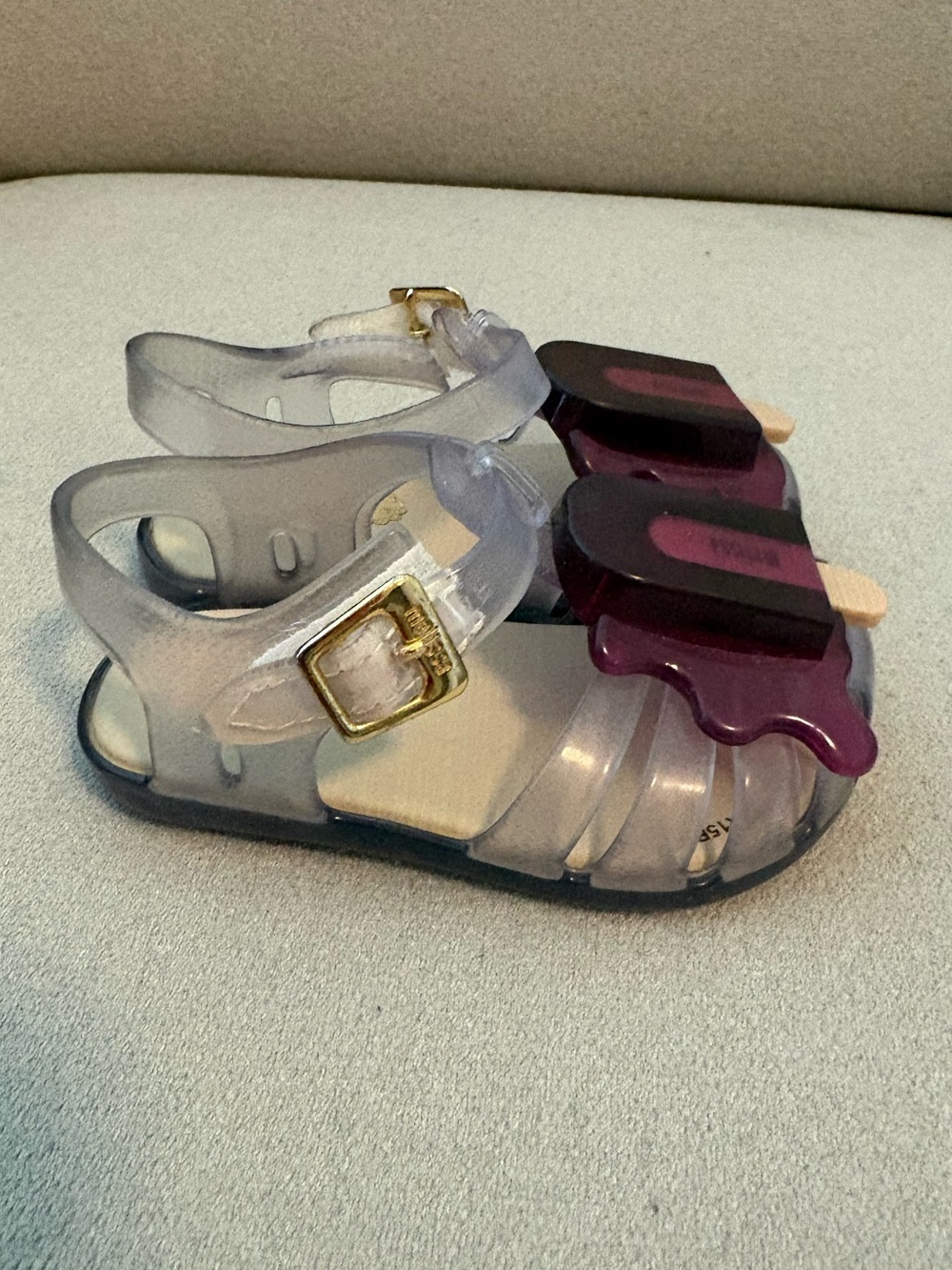 Mini Melissa Clear Jelly Popsicle Sandals - Picture 3 of 7